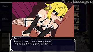 Animated sex with an anime girl getting two cocks