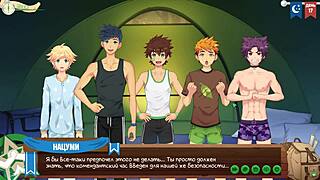 Gay Game Friends Camp episode 19 with Russian voice acting