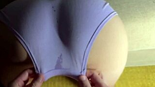 Fitness babe gets doggy style sex with a hung stud