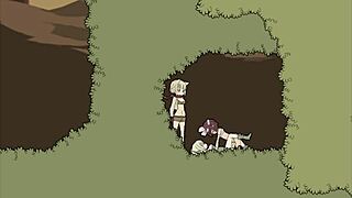 Playthrough of the second part of the animated porn movie with a flower fairy theme