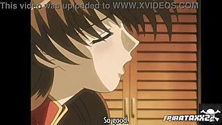 Hot milf gets a creampie from an animeteen
