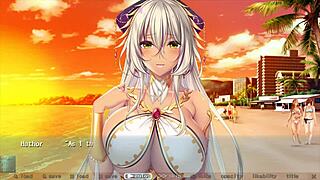 Steamy hentai featuring a busty maid and a naughty bunny