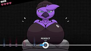 Big-boobed girl gets a boobjob in Beat Banger - She doesn't like you gameplay