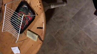 Cumshot in the eye: don't try this at home!