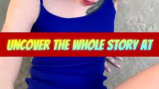 Kiara Cole, a blonde teen, has a missionary style public sex after her house is broken into