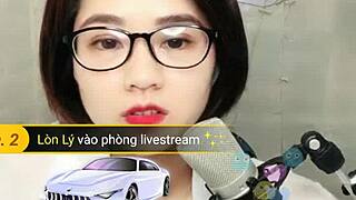 Beautiful Asian girl performs hot webcam show on Uplive