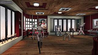 Fallout 4 cartoon porn with fetish and BDSM clothing