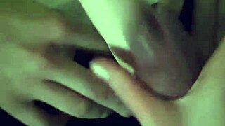 Amateur girlfriend uses strapon for frottage handjob