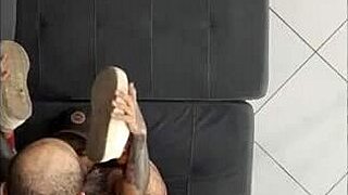 Serbian amateur gets a hot gay blowjob and fuck in tennis sneaker fetish video
