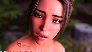 3D porn video with a cute brunette and big dick