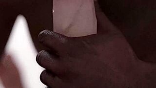 Black guy gives a good blowjob to a white guy with a big dick