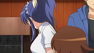 Step-sis gets naughty while step-mom is in the kitchen