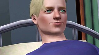 Young and straight Sims try out gay anal sex in Yaoi game