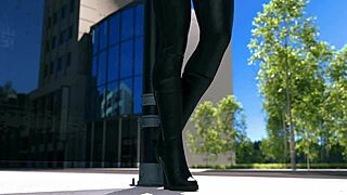 Beautiful women in hot scenes from an animated video game