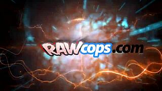 Three woman police officers have a threesome with a Rasta mechanic