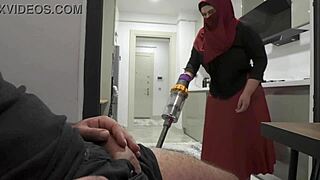 Caught on camera: amateur housekeeper finds her employer masturbating