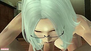 The curvy girl gets her game on in this 3D animated porn