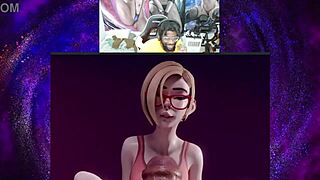 Nerd and teen get naughty in 3D cartoon fetish film