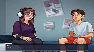 Big cock teen gets it hard in cartoon porn video