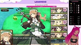 Vtuber Lewdneko continues the anime-style game Evenicle in part 18