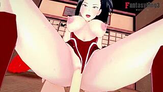 Momo Yaoyorozu’s big ass bouncing while having sex in Boku no Hero Academia free porn