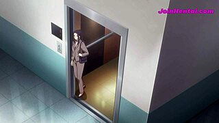 Sweet anime love story with hardcore shower action