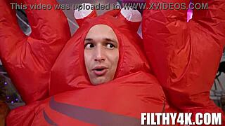Stepmom and teen join Johnny Love for hardcore threesome fun