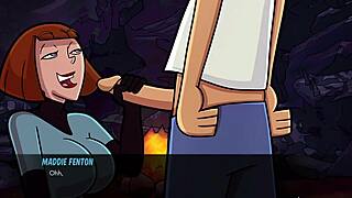 Maddie Fenton and Danny Phantom’s hot anime porn scene