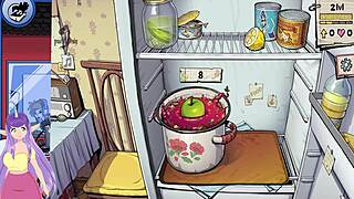 hot elf blonde with big tits in souper game?