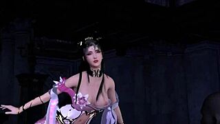 3d asian cosplay cutie cheats with huge dick for climax