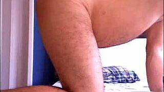 hey dude, watch this gay guy get spanked hard by a buff stud!