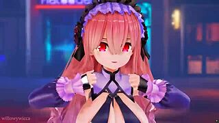 I watch this 3d animation of two asian girls dancing to the music