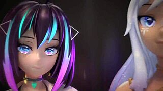 Hentai VTuber Elfie Love Performs Titty Fuck and Cum on Tits in VR