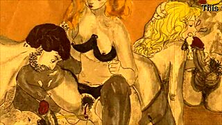 Whoa, Check This Vintage Erotic Illustration with Retro Comic Vibes! 🖼️