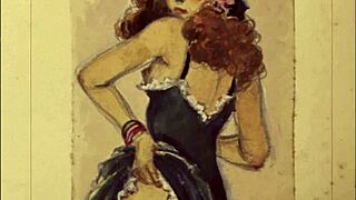 Whoa, Check This Vintage Erotic Illustration with Retro Comic Vibes! 🖼️