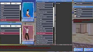 Anal sex and enema in a public beach in a hentai game