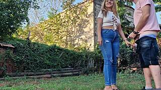 My neighbor sucks my dick on my property