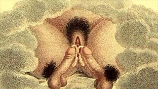 Vintage erotic drawings from retro cartoons and anime hentai