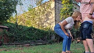 My neighbor sucks my dick on my property