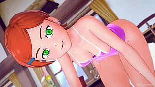 Adult Gwen In Swimsuit Ready For Big Cock