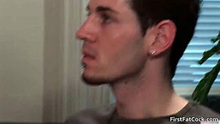 Aiden Blue experiences his first massive gay cock sucking and fucking!