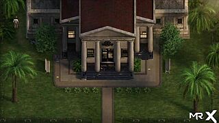 Treasure of Nadia: Finger in Ass Then Cock, Anal Fingering in Cartoon Hentai.