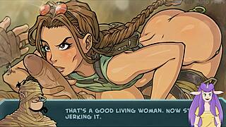 Star Chanel 34: Lara Croft Blowjob Scene