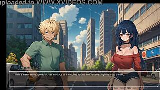 Horny girlfriend rips his shirt off in Bluring the walls