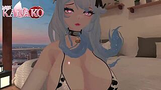 Ganyu cosplayer begs for cum on her pretty face and tongue