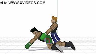 yo, little macs getting wild in gay action!