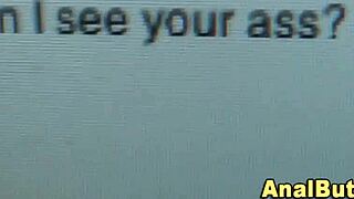 Woman with nice ass in intense scene