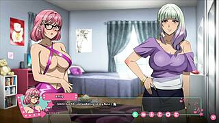 3D game with sexy futanari and lesbian action