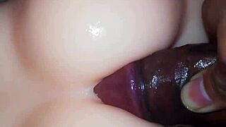 Testing my big silicone ass toy for fun