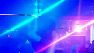 Night at Club Onyx with cool crowd and ebony strippers